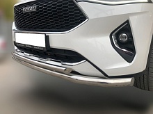 Защита переднего бампера двойная с подгибом d60/42 мм для Haval F7x I