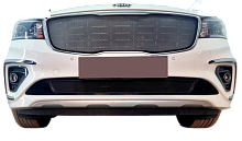 Комплект сеток black верх и низ (Luxary) для Kia Carnival (YP) III Рестайлинг