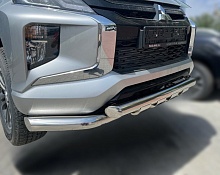 Защита переднего бампера G d76 мм для Mitsubishi L200 V Рестайлинг