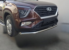 Защита переднего бампера d60 мм для Hyundai Creta II