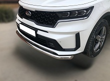 Защита переднего бампера d60 мм для Kia Sorento IV