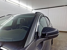 Дефлекторы окон 2D с хром накладками 6 шт. под наклоном для Citroen DS7 I