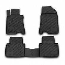 Коврики в салон полиуретан 4шт для Honda Crosstour I Рестайлинг