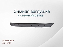 Зимняя заглушка радиатора к съемной сетке середина для Kia Seltos I