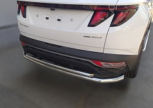 Защита заднего бампера двойная d60/42 мм для Hyundai Tucson IV