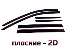 Дефлекторы окон 2D 6 шт. для Volkswagen Passat B8 Рестайлинг
