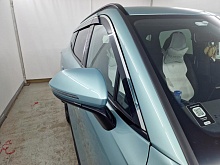 Дефлекторы окон 2D с хром накладками 6 шт. под наклоном для Omoda C7 I