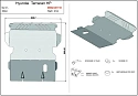 Защита картера для Hyundai Terracan I Рестайлинг