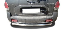Защита заднего бампера d53 мм для Hyundai Santa Fe Classic I