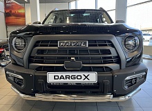 Защита переднего бампера двойная d60/42 мм для Haval Dargo