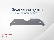 Зимняя заглушка радиатора к съемной сетке верх для Toyota RAV4 V (XA50)