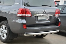 Защита заднего бампера G d76 мм для Toyota Land Cruiser 200 Series