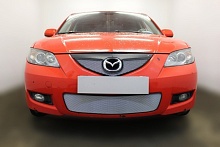 Комплект сеток chrome верх седан и низ для Mazda 3 I (BK) Рестайлинг