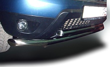 Защита переднего бампера двойная d60/42 мм для Renault Duster I