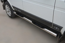 Пороги труба с проступью d76 мм для LADA (ВАЗ) 2131 (4x4) I Рестайлинг (2020)