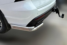 Защита заднего бампера угловая двойная d60/42 мм для Haval H5 II