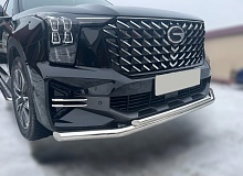 Защита переднего бампера двойная d60/42 мм для GAC GS8 II