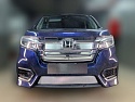 Комплект сеток chrome верх с камерой 5 частей и низ для Honda Stepwgn V Рестайлинг