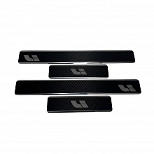 Накладки на пороги нержавеющая сталь под карбон 4шт. для LiXiang L7