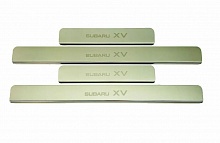 Накладки на пороги из нержавеющей стали 4шт. для Subaru XV II Рестайлинг