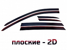 Дефлекторы окон 2D 6 шт. для Audi Q7 II (4M) Рестайлинг