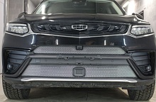 Комплект сеток chrome верх с камерой и низ с датчиками для Geely Tugella I