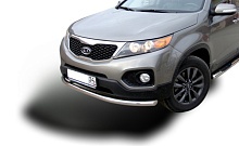 Защита переднего бампера d60 мм для Kia Sorento II
