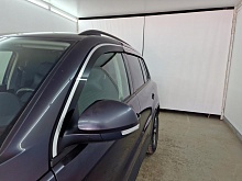 Дефлекторы окон с хром накладками 2D 6 шт. для Volkswagen Tiguan I Рестайлинг