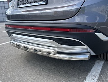 Защита заднего бампера с перемычками d60/42 мм для Hyundai Santa Fe IV Рестайлинг