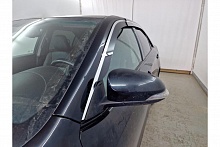 Дефлекторы окон с хром накладками 2D 8 шт для Toyota Camry VII (XV50)