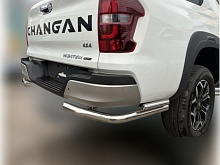 Защита заднего бампера угловая двойная d60/42 мм для Changan HUNTER PLUS