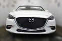Комплект сеток black верх без рамки и низ для Mazda 3 III (BM) Рестайлинг