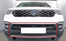 Защитная сетка радиатора низ 4 части для Changan CS55 I