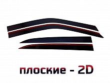 Дефлекторы окон 2D 4 шт. для Mitsubishi Eclipse Cross I