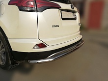 Защита заднего бампера d60 мм для Toyota RAV4 IV (XA40) Рестайлинг