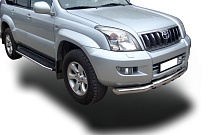 Защита переднего бампера G d76 мм для Toyota Land Cruiser Prado 120 Series