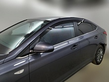 Дефлекторы окон 2D 6 шт для Hyundai Solaris II Рестайлинг