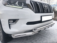 Защита переднего бампера G d76 мм для Toyota Land Cruiser Prado 150 Series Рестайлинг 2