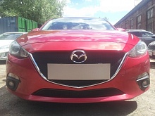 Защитная сетка радиатора верх для Mazda 3 III (BM)