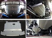 Защиты комплект (картер и КПП, дифференциал, бак) для Hyundai Grand Santa Fe I Рестайлинг