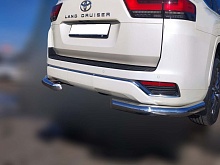 Защита заднего бампера угловая d76 мм для Toyota Land Cruiser 300 Series