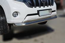 Защита переднего бампера d76 мм для Toyota Land Cruiser Prado 150 Series Рестайлинг 1