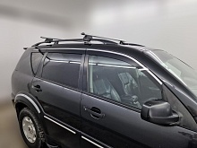 Дефлекторы окон 2D с хром накладками 6 шт. для SsangYong Rexton I
