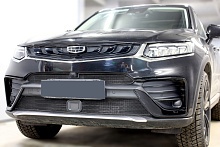 Комплект сеток black верх с камерой и низ для Geely Tugella I