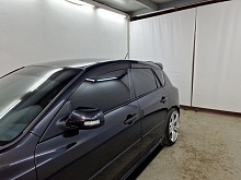 Дефлекторы окон 2D 6 шт (для кузова хэтчбек) для Mazda 3 I (BK) Рестайлинг