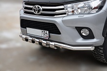 Защита переднего бампера волна G d60 мм для Toyota Hilux VIII