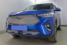 Комплект сеток chrome верх и низ 2 части с датчиком ACC для Haval F7 I