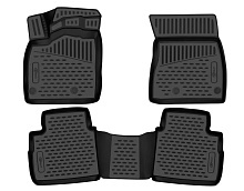 Коврики 3D в салон полиуретан 3 шт для Nissan Rogue III