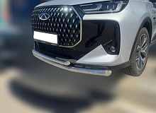 Защита переднего бампера двойная d60/42 мм для Chery Tiggo 7L I