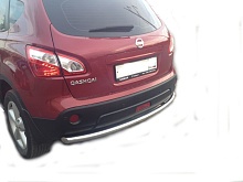 Защита заднего бампера d60 мм для Nissan Qashqai I